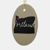 Décoration En Céramique Ville d'Oregon (Gauche)