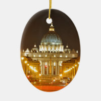 Ville du Vatican, Rome, Italie la nuit