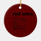 Décoration En Céramique Vin rouge Information nutritionnelle Faits (Devant)