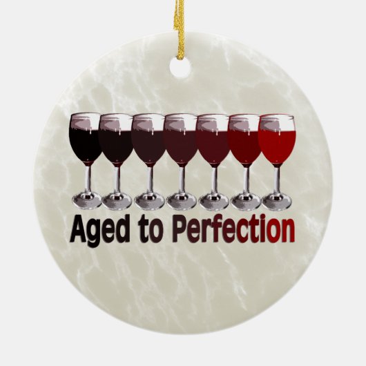 Décoration En Céramique Vin rouge vieilli à la perfection (Dos)