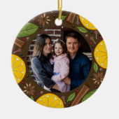 Décoration En Céramique Vin rougi de Noël marron épicé (Devant)