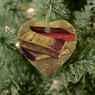 Décoration En Céramique Vincent van Gogh - La vie morte avec trois livres