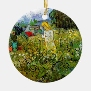 Décoration En Céramique Vincent Van Gogh - Marguerite Gachet au jardin