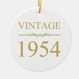 Décoration En Céramique Vintage 1954 70e anniversaire