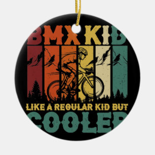 Décoration En Céramique Vintage BMX Kid Comme Un Enfant Régulier Mais Glac