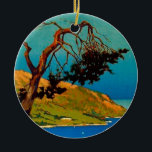 Décoration En Céramique Vintage California Coast Travel<br><div class="desc">Publicité Vintage voyage américaine Peintures et illustrations</div>