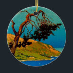 Décoration En Céramique Vintage California Coast Travel<br><div class="desc">Publicité Vintage voyage américaine Peintures et illustrations</div>