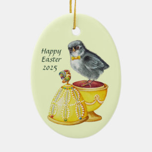 Décoration En Céramique VINTAGE ~ EASTER EGG 2025 ~ Multicolore ~