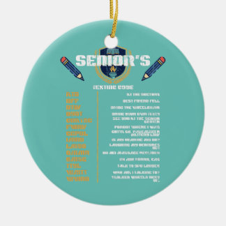Décoration En Céramique Vintage Grandpa Senior Texting Code Funny Elderly