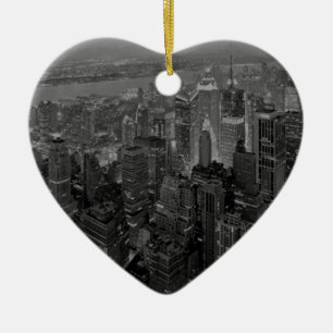 Décoration En Céramique Vintage Style New York City Script