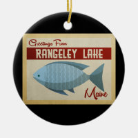 Vintage voyage de poisson Rangeley Lake Maine