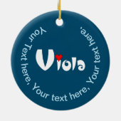 Décoration En Céramique Viola Petit Coeur (Dos)