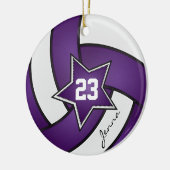 Décoration En Céramique Violet et blanc Star 🏐 volleyball (Gauche)