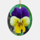 Décoration en céramique violet et jaune (Droite)