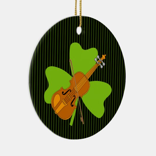 Décoration En Céramique Violon shamrock (Droite)