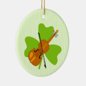 Décoration En Céramique Violon shamrock (Droite)