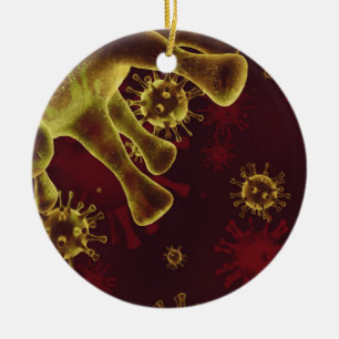 Décoration En Céramique Virus du Coronavirus Covid-19 se propageant comme