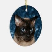 Décoration En Céramique visage de chat siamois (Droite)