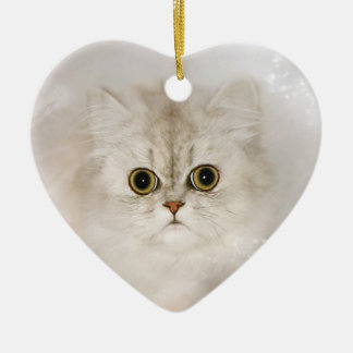 Décoration En Céramique visage de chaton persan