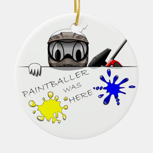 Décoration En Céramique Vitesse de Paintball (Devant)