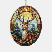 Décoration En Céramique Vitrail de Noël (Droite)