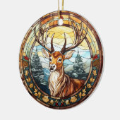 Décoration En Céramique Vitrail de Noël (Gauche)