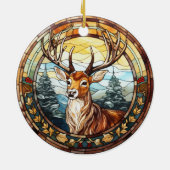 Décoration En Céramique Vitrail de Noël (Dos)