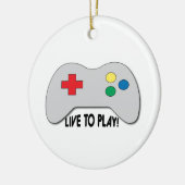 Décoration En Céramique Vivez pour jouer (Gauche)