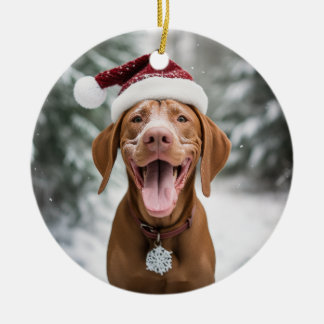 Décoration En Céramique Vizsla Chien Noël Keepsaké
