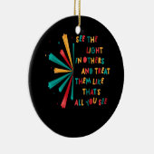 Décoration En Céramique Voir La Lumière Dans D'Autres Encourageant Messa P (Droite)