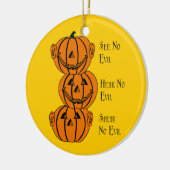 Décoration En Céramique Voir Non, Écoutez Non, Parlez Pas D'Ornement Citro (Gauche)