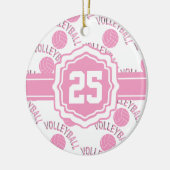 Décoration En Céramique Volley-ball rose (Gauche)