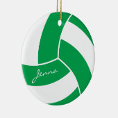 Décoration En Céramique Volley-ball vert et blanc (Droite)