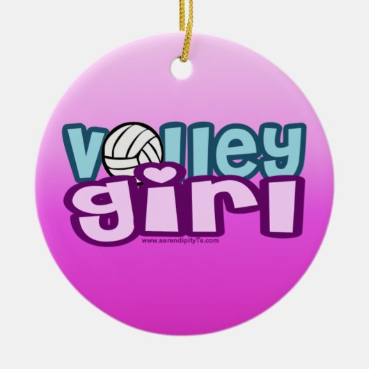 Décoration En Céramique Volley fille (Devant)