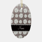 Décoration En Céramique Volleyballs argentés nommés faits sur commande de (Droite)