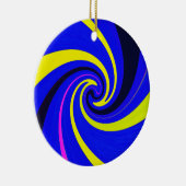 Décoration En Céramique Vortex bleu (Droite)