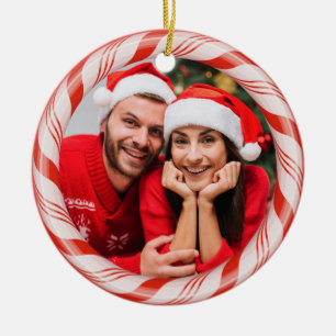 Décoration En Céramique VOS 2 photos dans un cadre de bonbons personnalisé