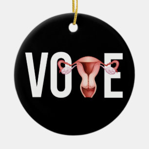 Décoration En Céramique Votez avec votre utérus