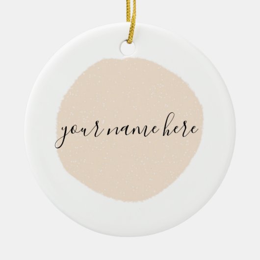 Décoration En Céramique Votre logo d'entreprise rose brosse (Devant)