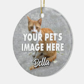 Décoration En Céramique Votre photo de chat (Gauche)