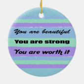 Décoration En Céramique Vous êtes Belle (Dos)