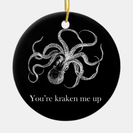 Décoration En Céramique 'Vous êtes kraken m'up (Devant)