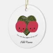 Décoration En Céramique Vous êtes la pomme de mon oeil (Gauche)