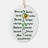 Décoration En Céramique Vous êtes mon soleil (Droite)