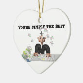 Décoration En Céramique Vous êtes simplement le meilleur texte personnalis (Gauche)