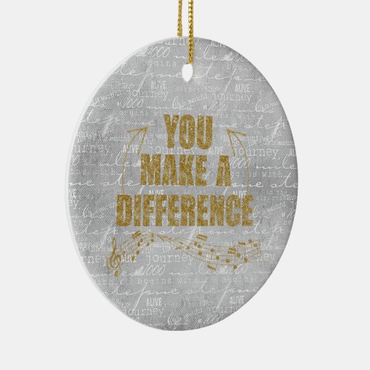 Décoration En Céramique Vous Faites Une Différence (Droite)