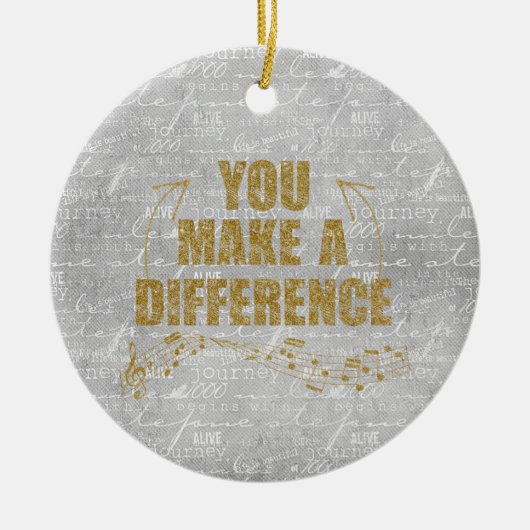 Décoration En Céramique Vous Faites Une Différence (Devant)