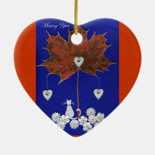 Décoration En Céramique Vous manquer (Dos)