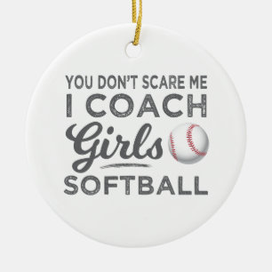 Décoration En Céramique Vous ne m'effrayez pas cadeau du base-ball