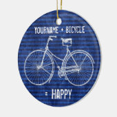 Décoration En Céramique Vous plus la bicyclette égale les rayures antiques (Gauche)